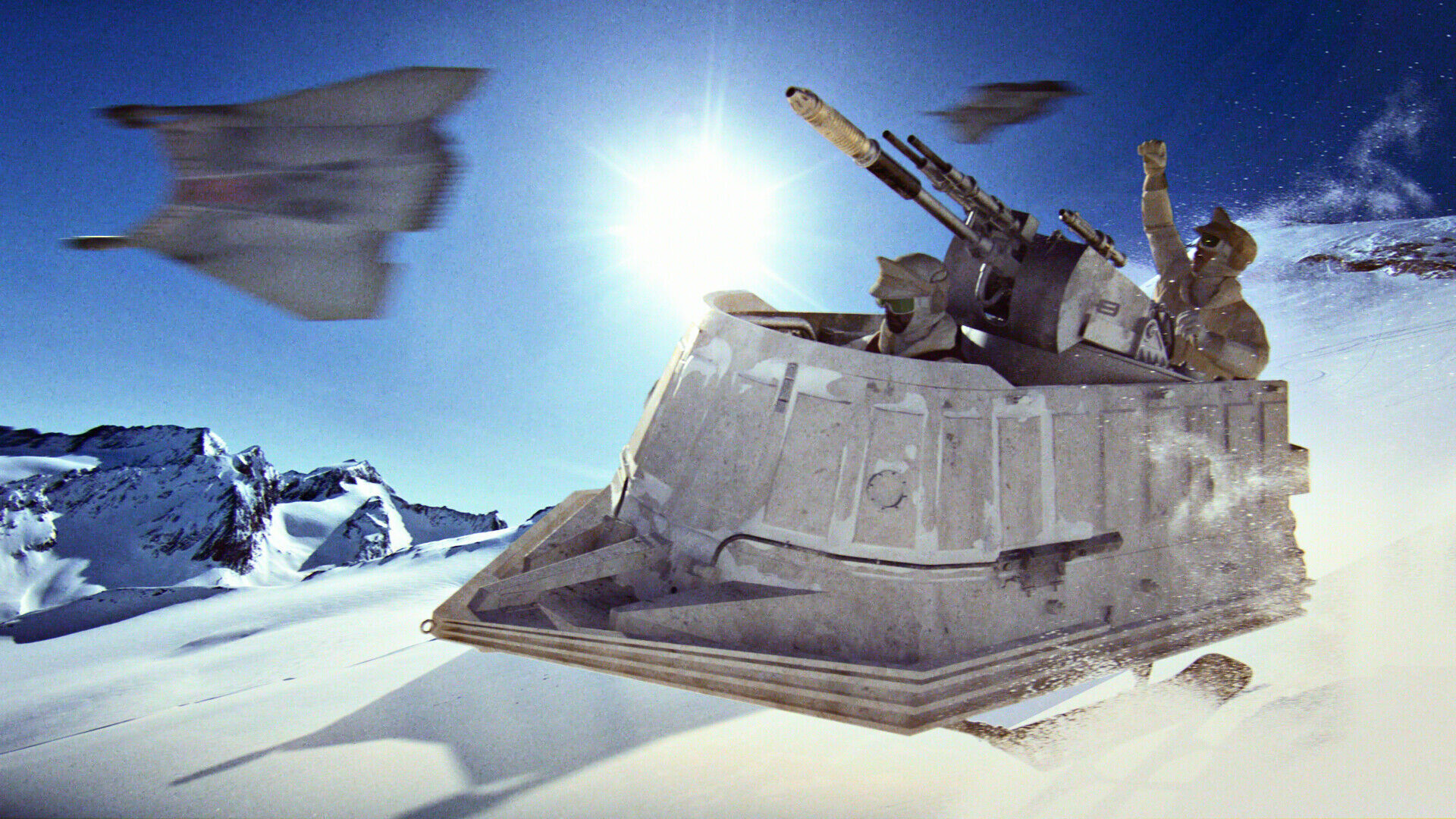 Star wars Rebel Cannon Sled empire strikes back 3D print model_8
