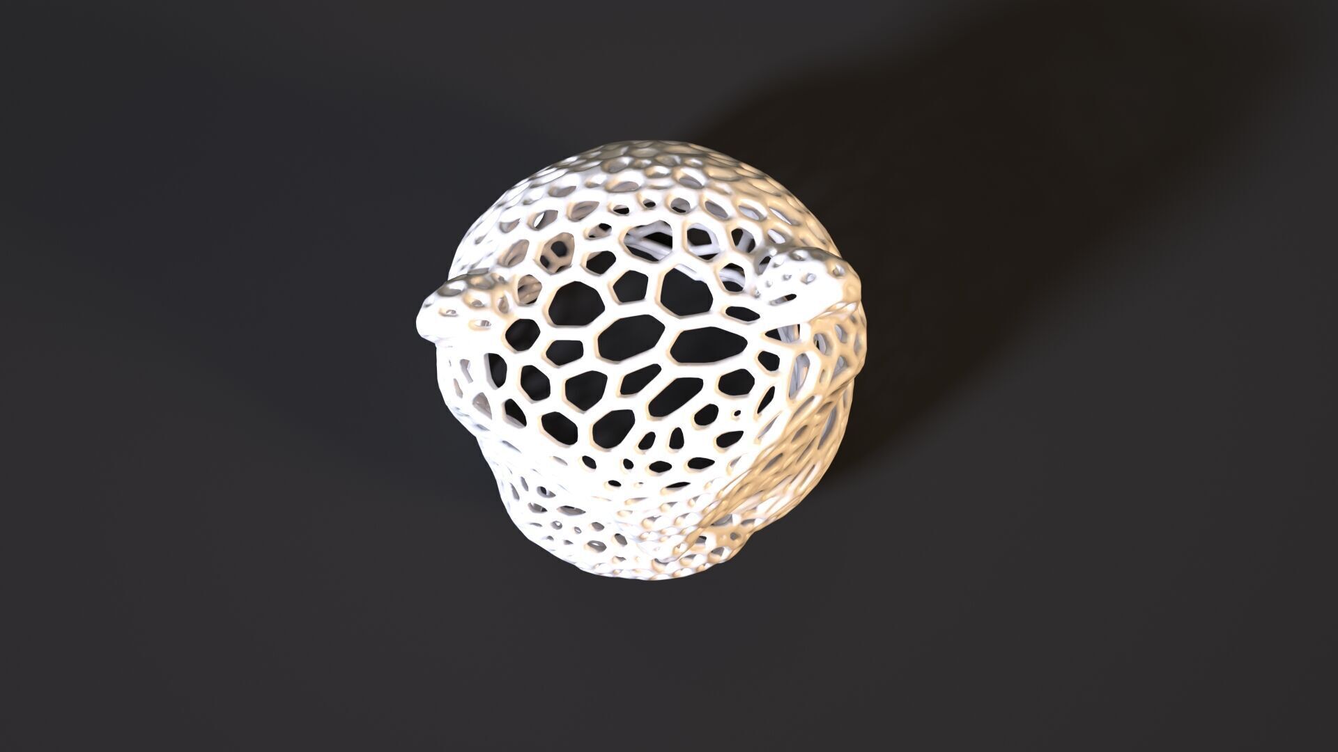 Owl Sculpture Voronoi 3D print model_8