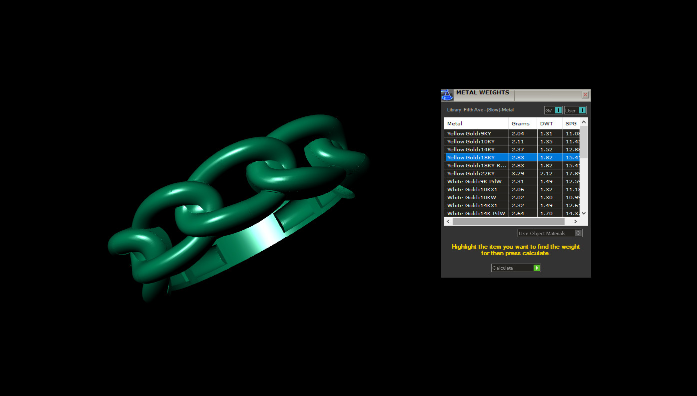 Cuban Chain Ring 3D print model_4