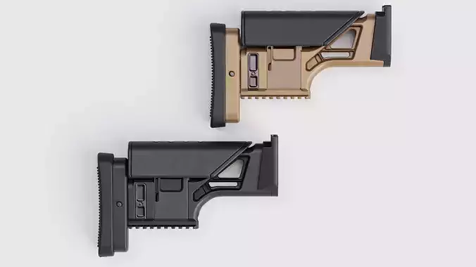 FN MK 20 SSR Stock Low-poly 3D model