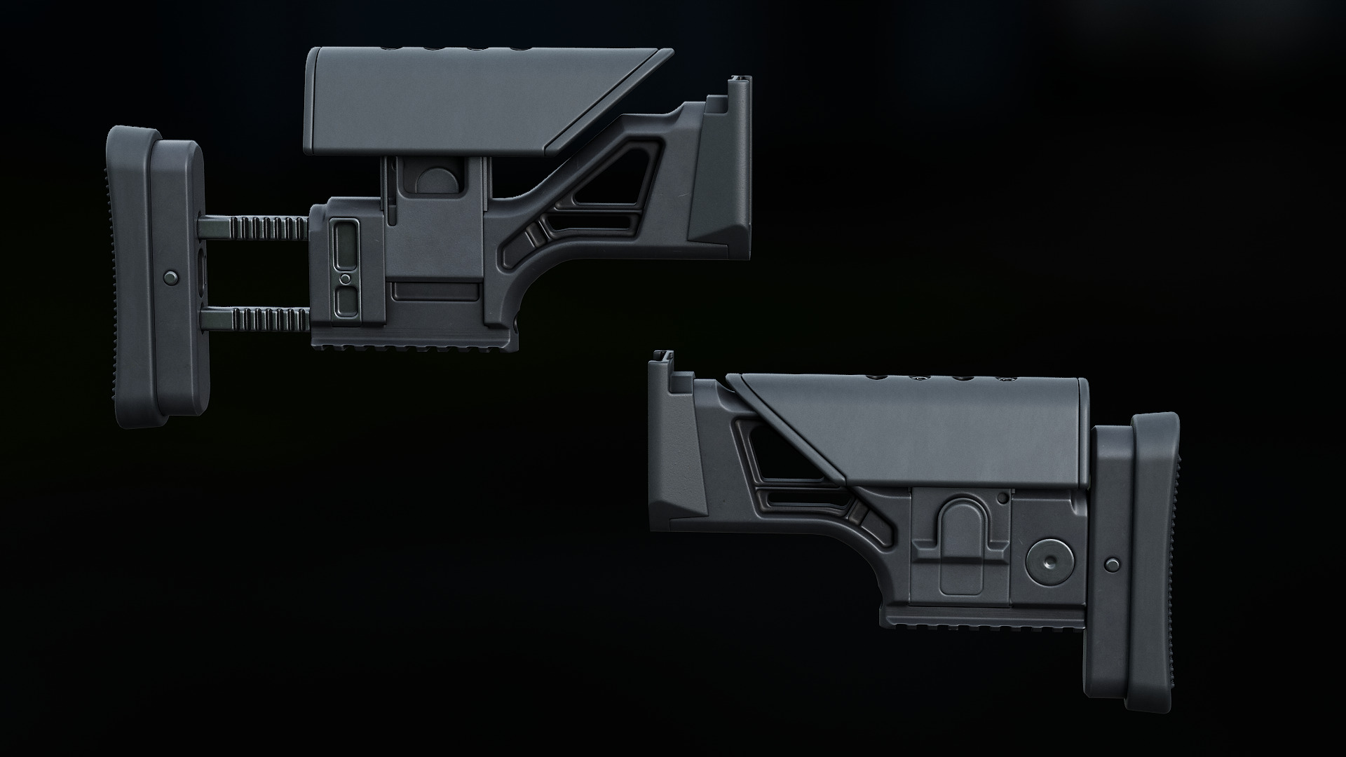 FN MK 20 SSR Stock Low-poly 3D model_15
