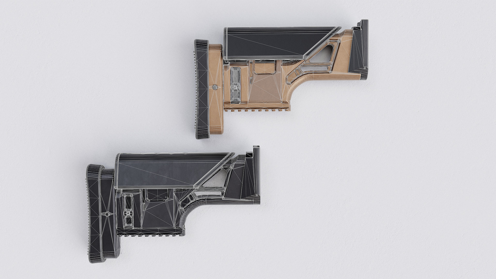 FN MK 20 SSR Stock Low-poly 3D model_8