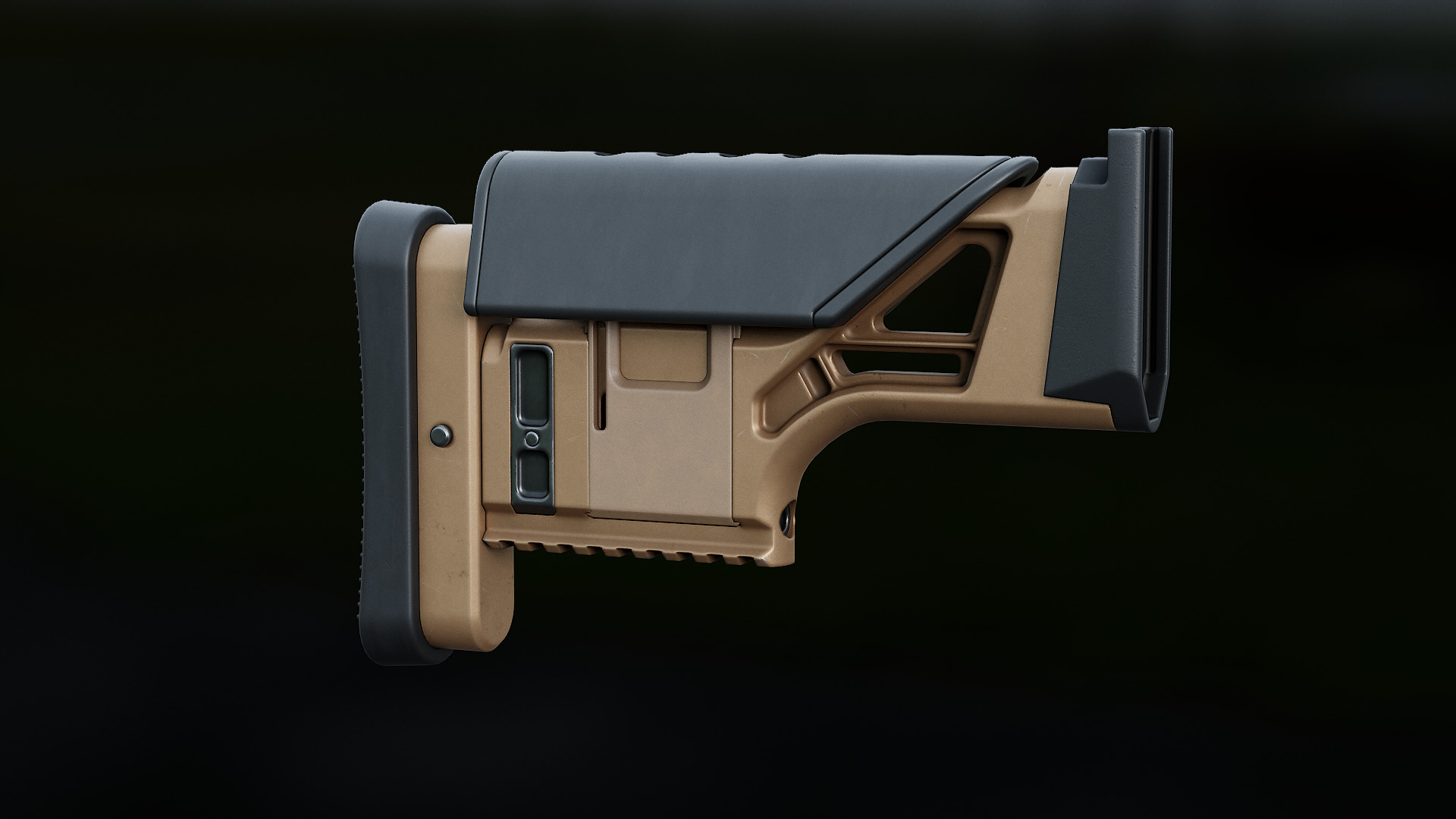 FN MK 20 SSR Stock Low-poly 3D model_12