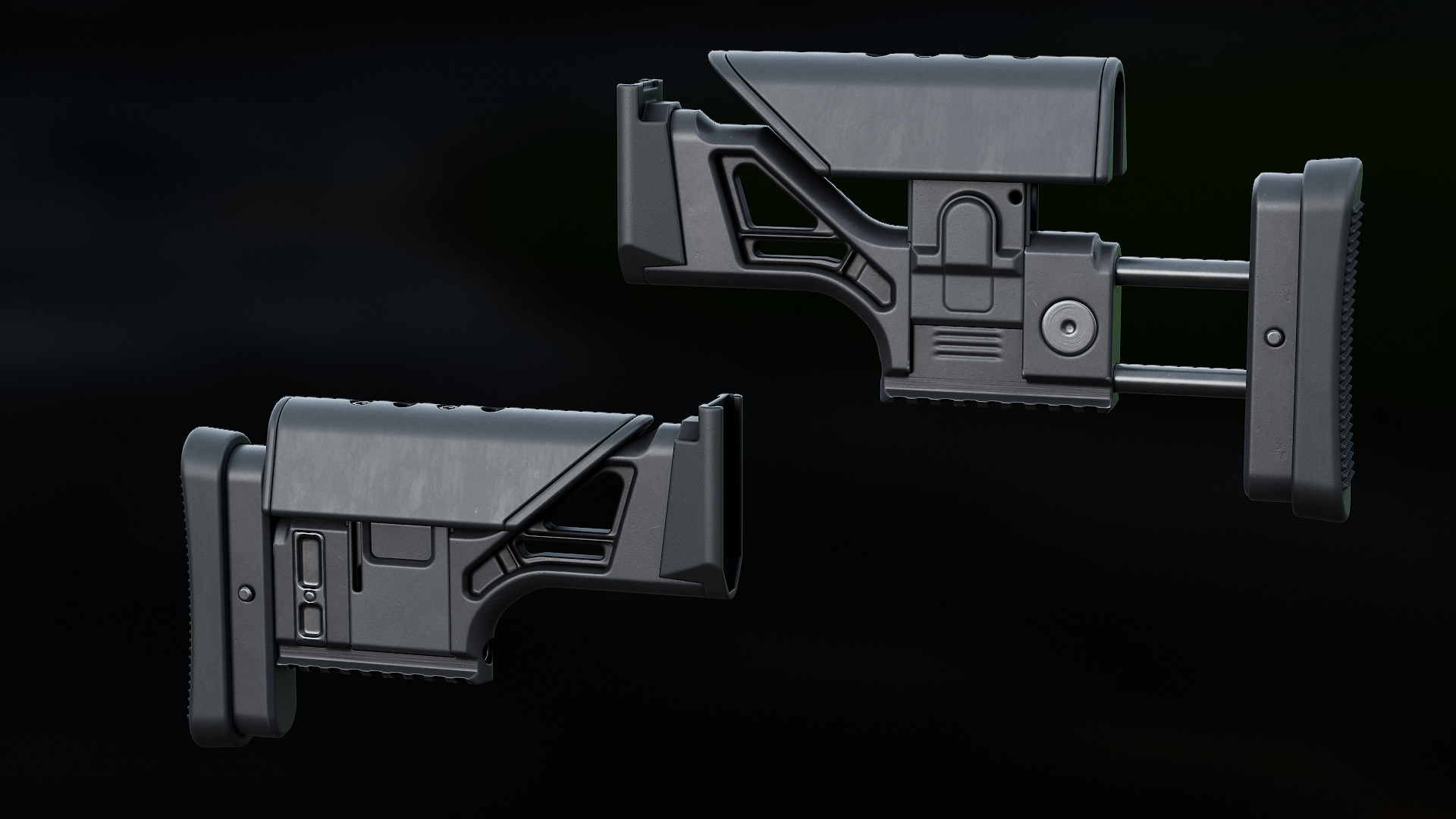 FN MK 20 SSR Stock Low-poly 3D model_13