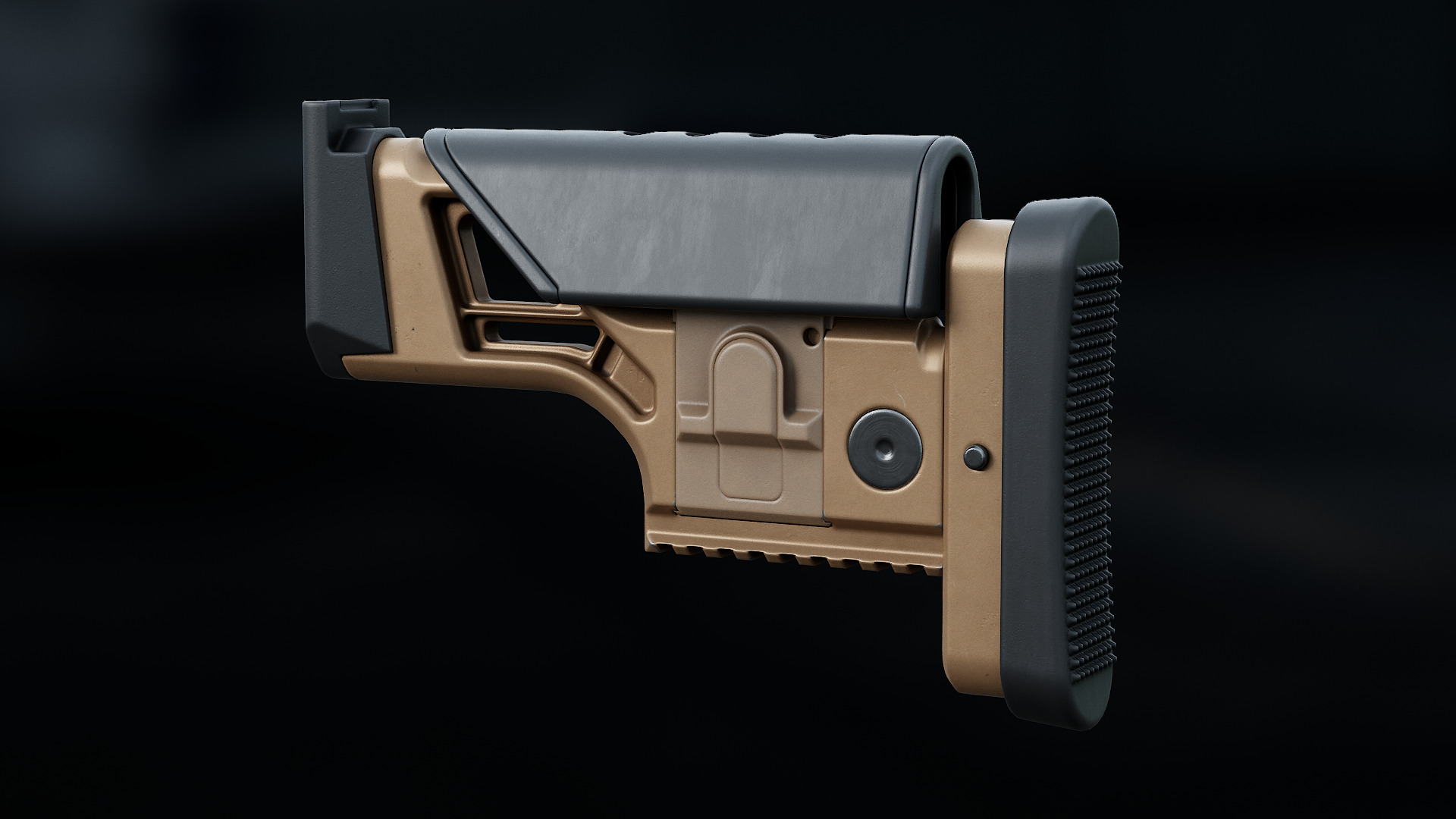 FN MK 20 SSR Stock Low-poly 3D model_10