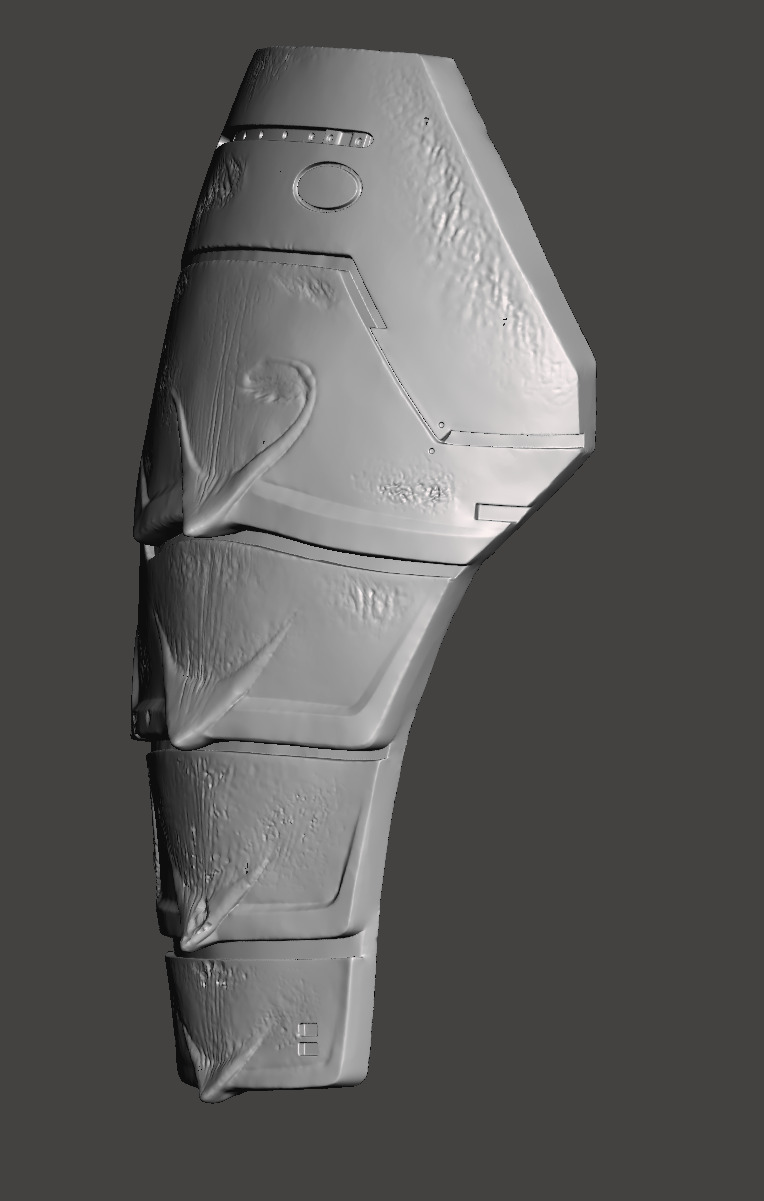 Predator 1987 Jungle Hunter Right - Left Thigh Armor Parts 3D print model_13