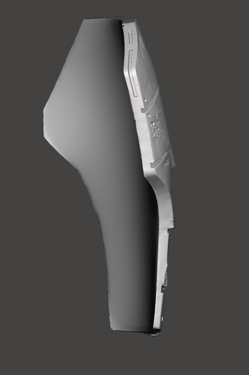 Predator 1987 Jungle Hunter Right - Left Thigh Armor Parts 3D print model_4