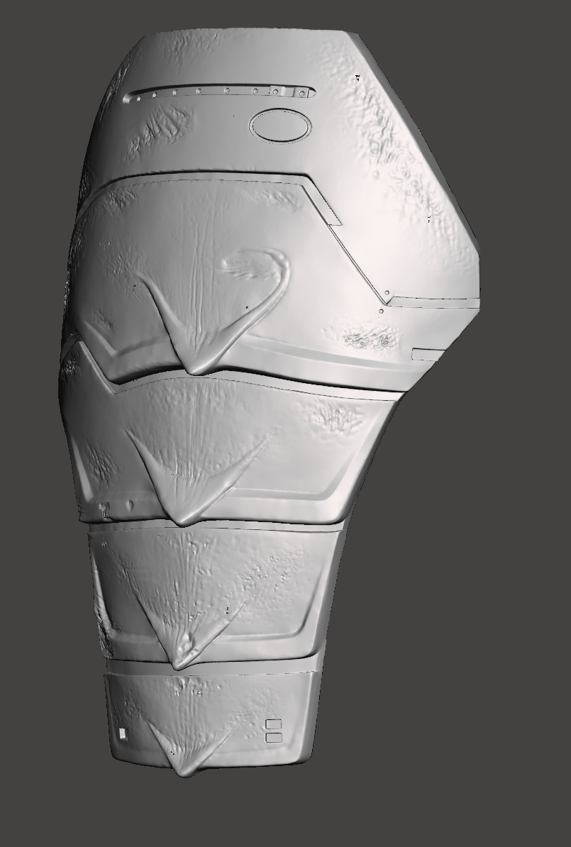 Predator 1987 Jungle Hunter Right - Left Thigh Armor Parts 3D print model_20