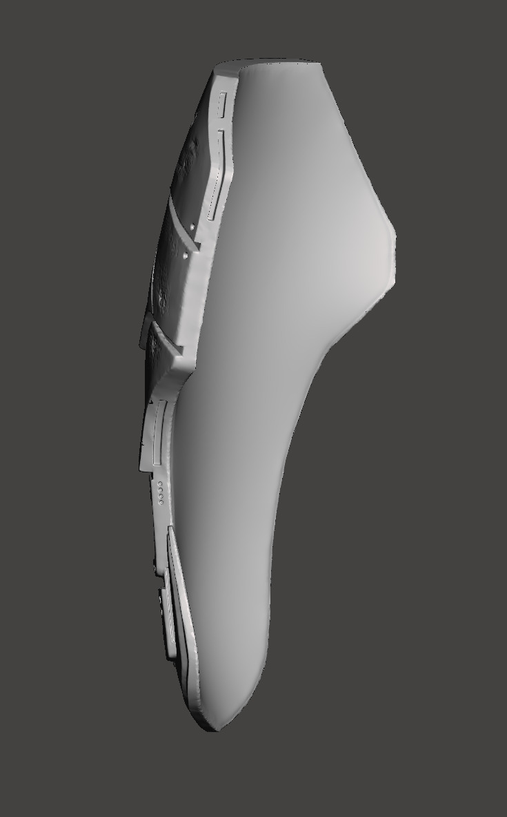 Predator 1987 Jungle Hunter Right - Left Thigh Armor Parts 3D print model_9