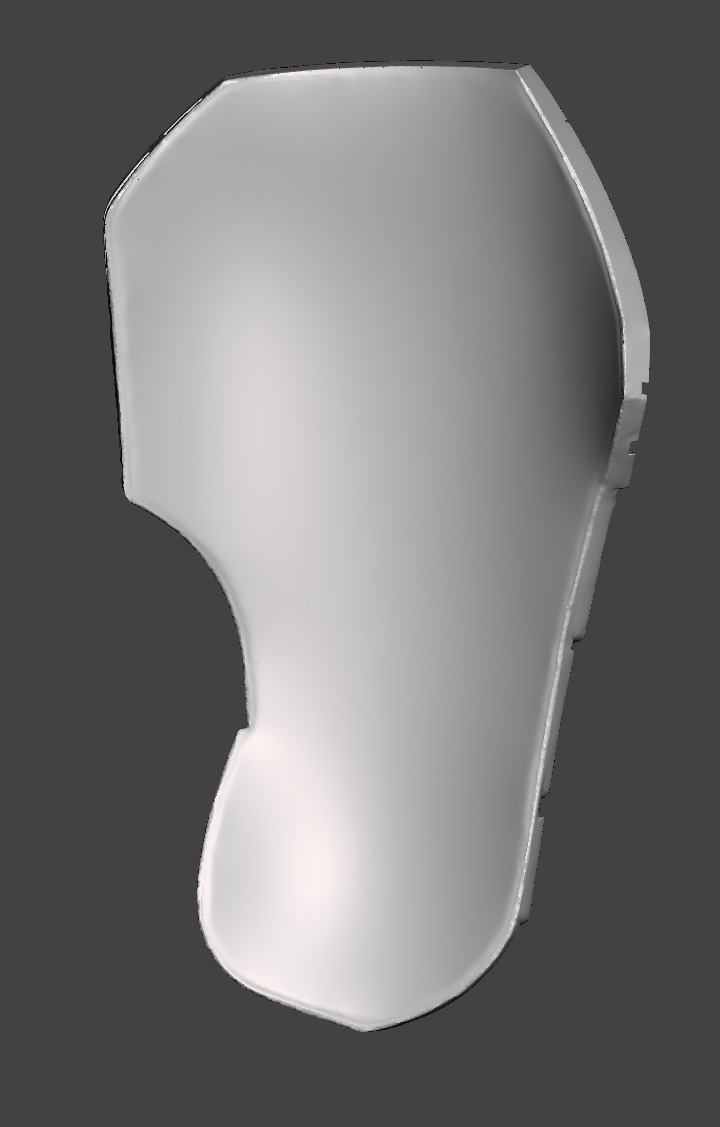 Predator 1987 Jungle Hunter Right - Left Thigh Armor Parts 3D print model_10