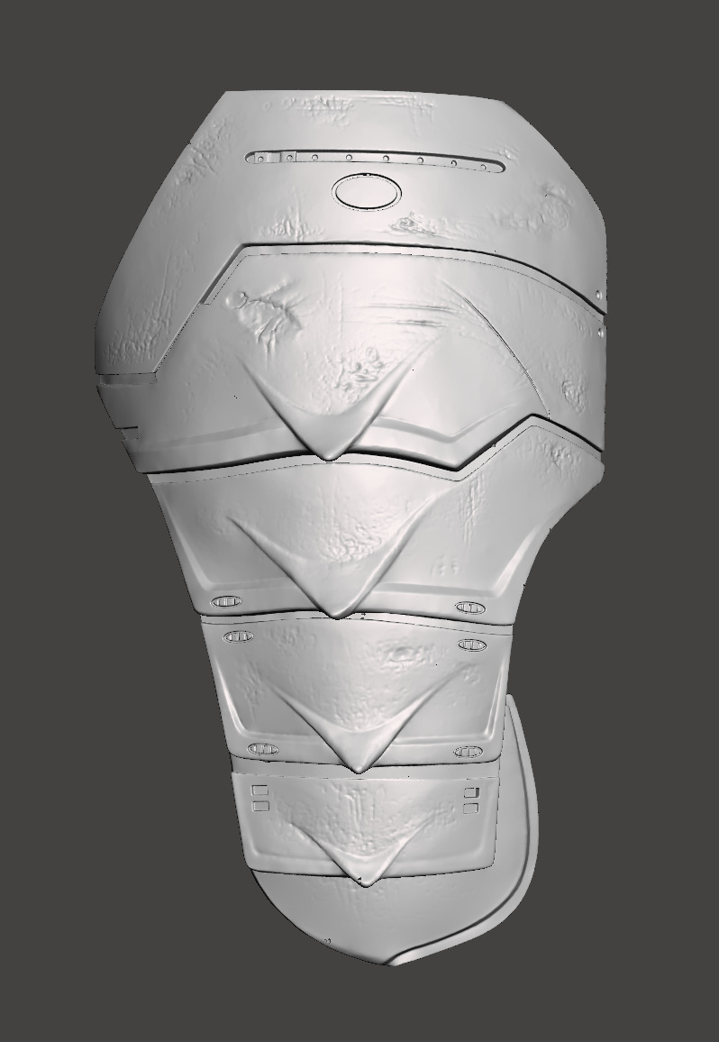 Predator 1987 Jungle Hunter Right - Left Thigh Armor Parts 3D print model_18