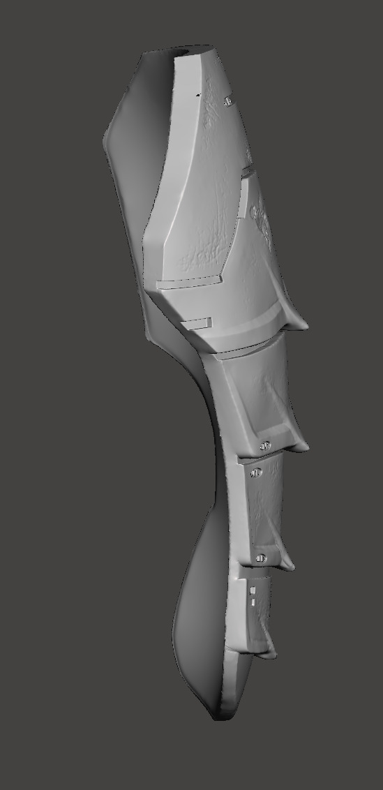 Predator 1987 Jungle Hunter Right - Left Thigh Armor Parts 3D print model_14