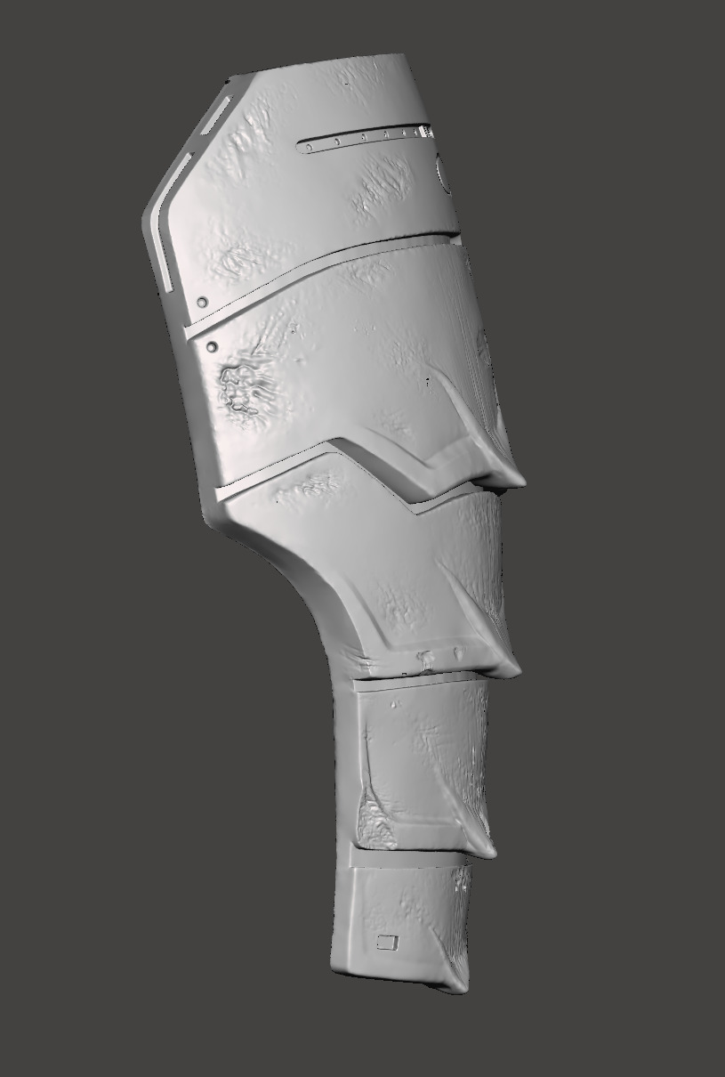 Predator 1987 Jungle Hunter Right - Left Thigh Armor Parts 3D print model_12