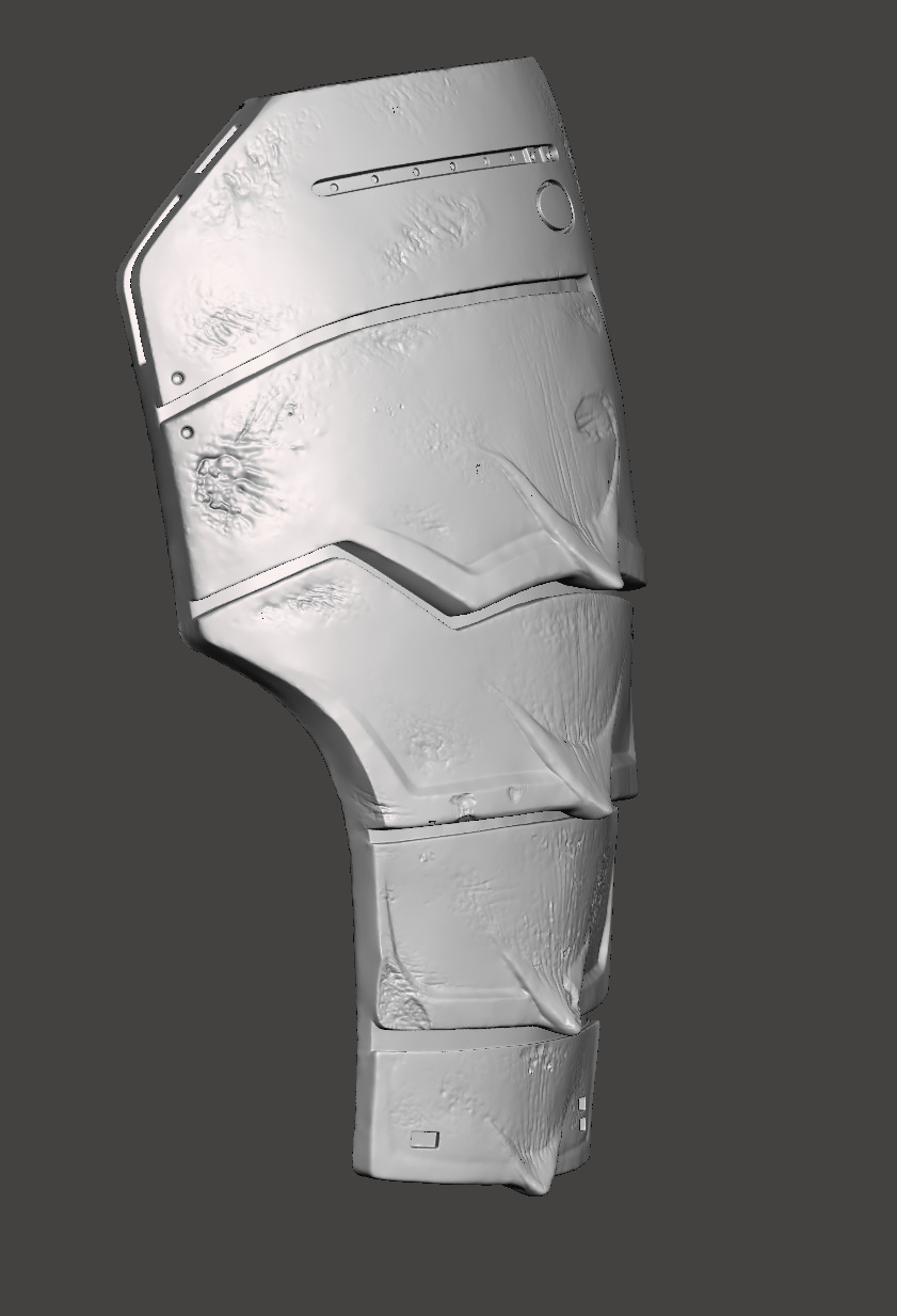 Predator 1987 Jungle Hunter Right - Left Thigh Armor Parts 3D print model_22