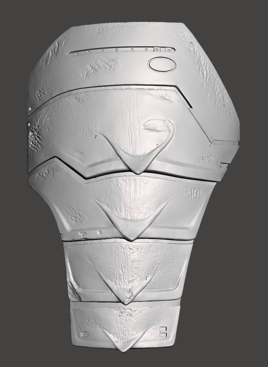 Predator 1987 Jungle Hunter Right - Left Thigh Armor Parts 3D print model_23