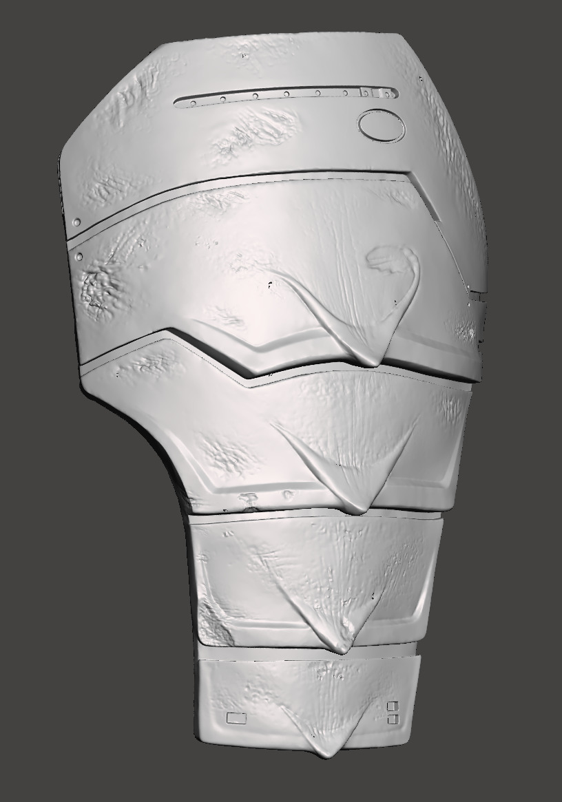 Predator 1987 Jungle Hunter Right - Left Thigh Armor Parts 3D print model_19