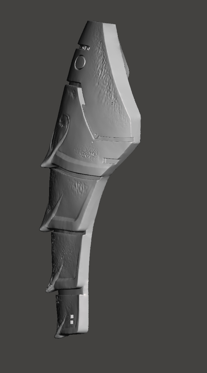 Predator 1987 Jungle Hunter Right - Left Thigh Armor Parts 3D print model_2