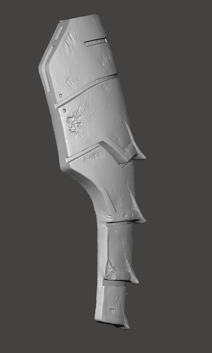 Predator 1987 Jungle Hunter Right - Left Thigh Armor Parts 3D print model_11