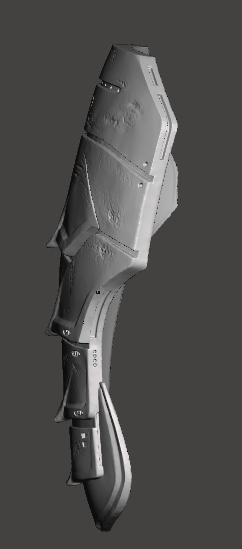 Predator 1987 Jungle Hunter Right - Left Thigh Armor Parts 3D print model_7