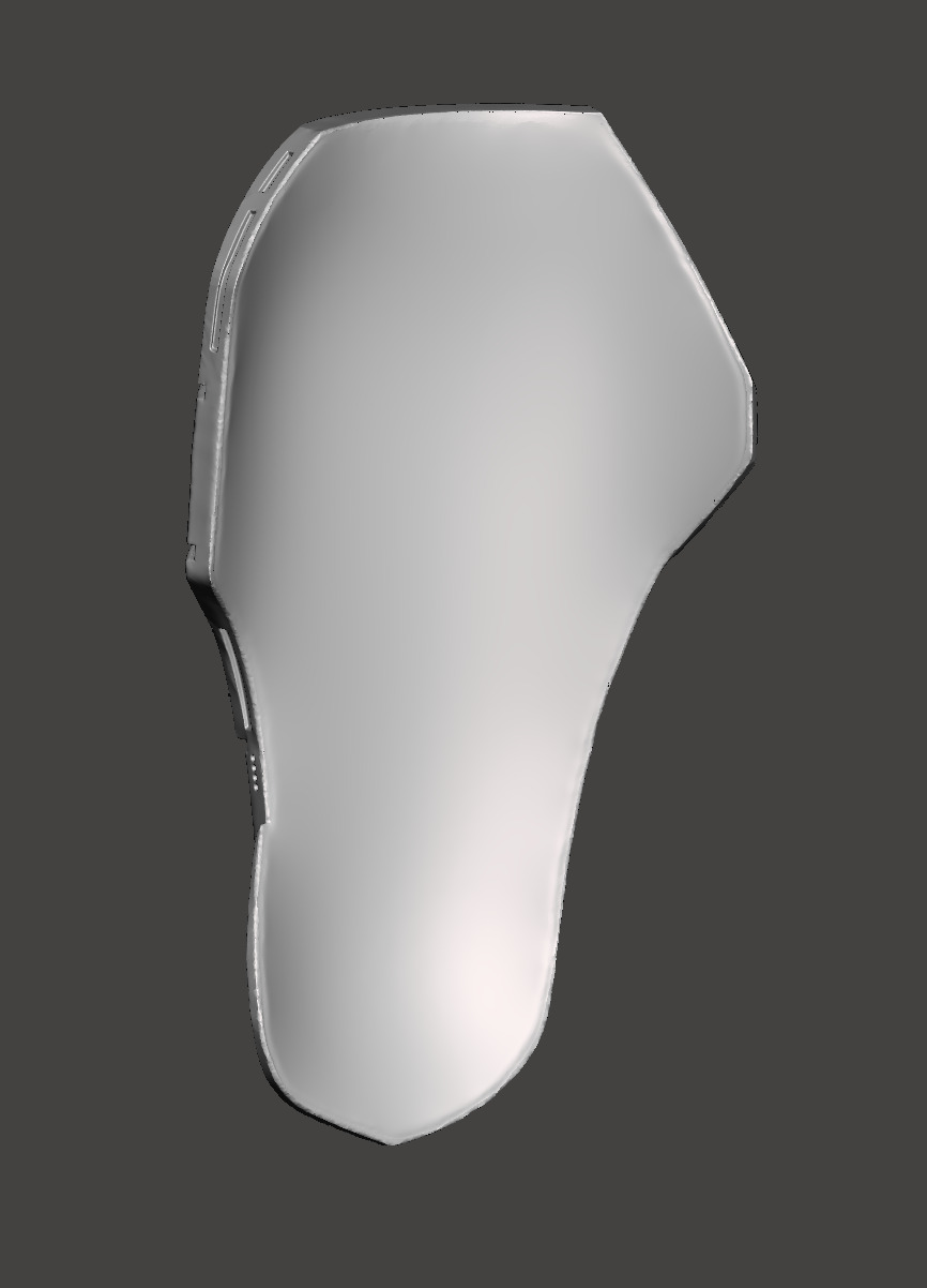 Predator 1987 Jungle Hunter Right - Left Thigh Armor Parts 3D print model_6