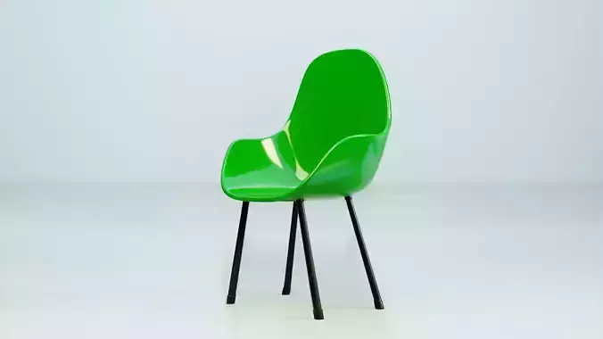 Modern plastic armchair