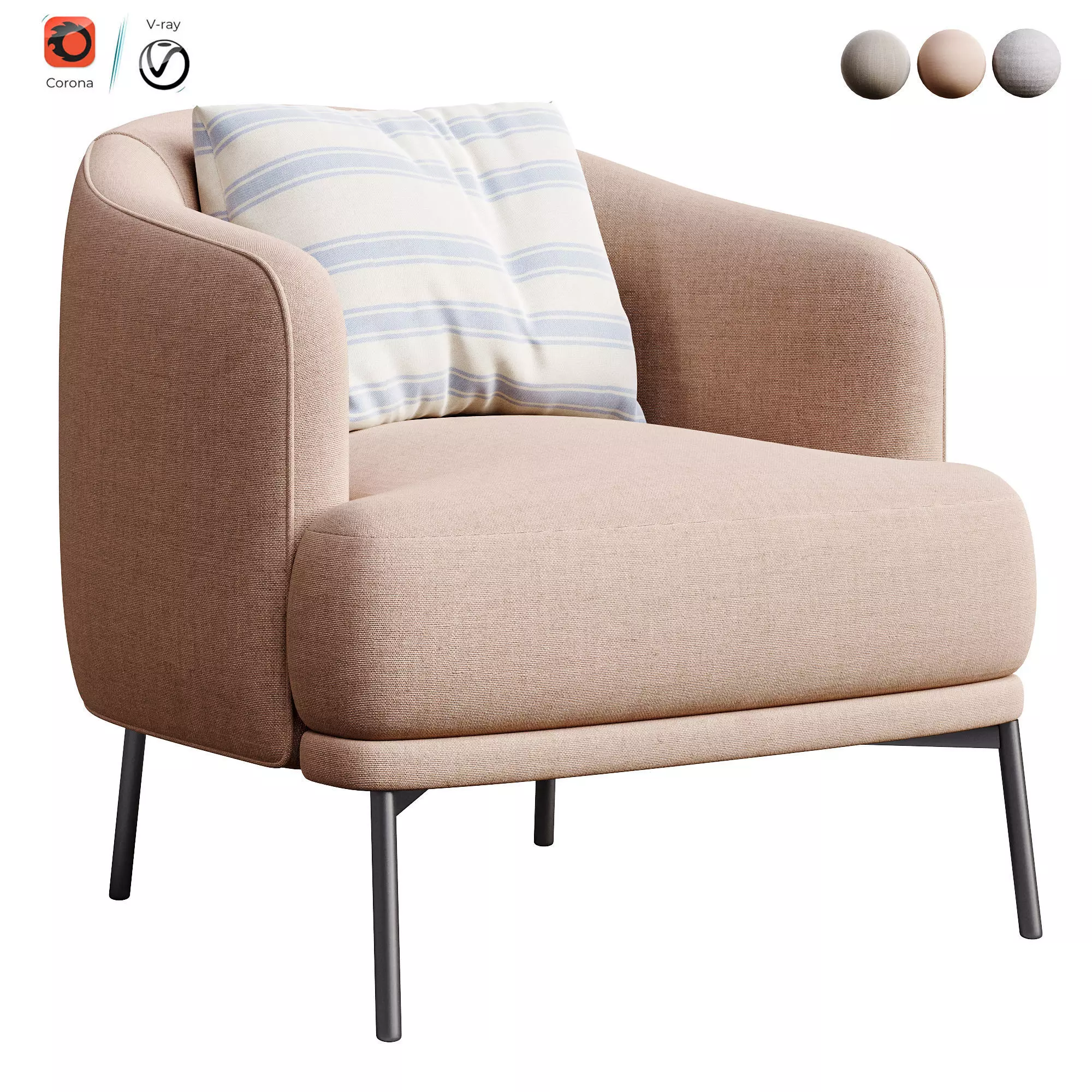 KUDO armchair 3D model_0