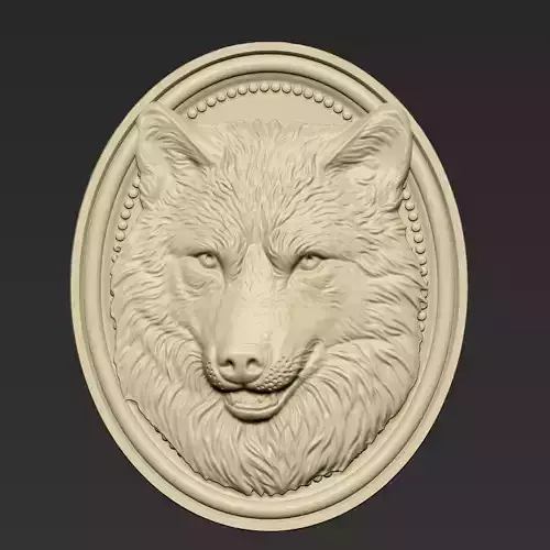 Wolf Head A30 3D print model
