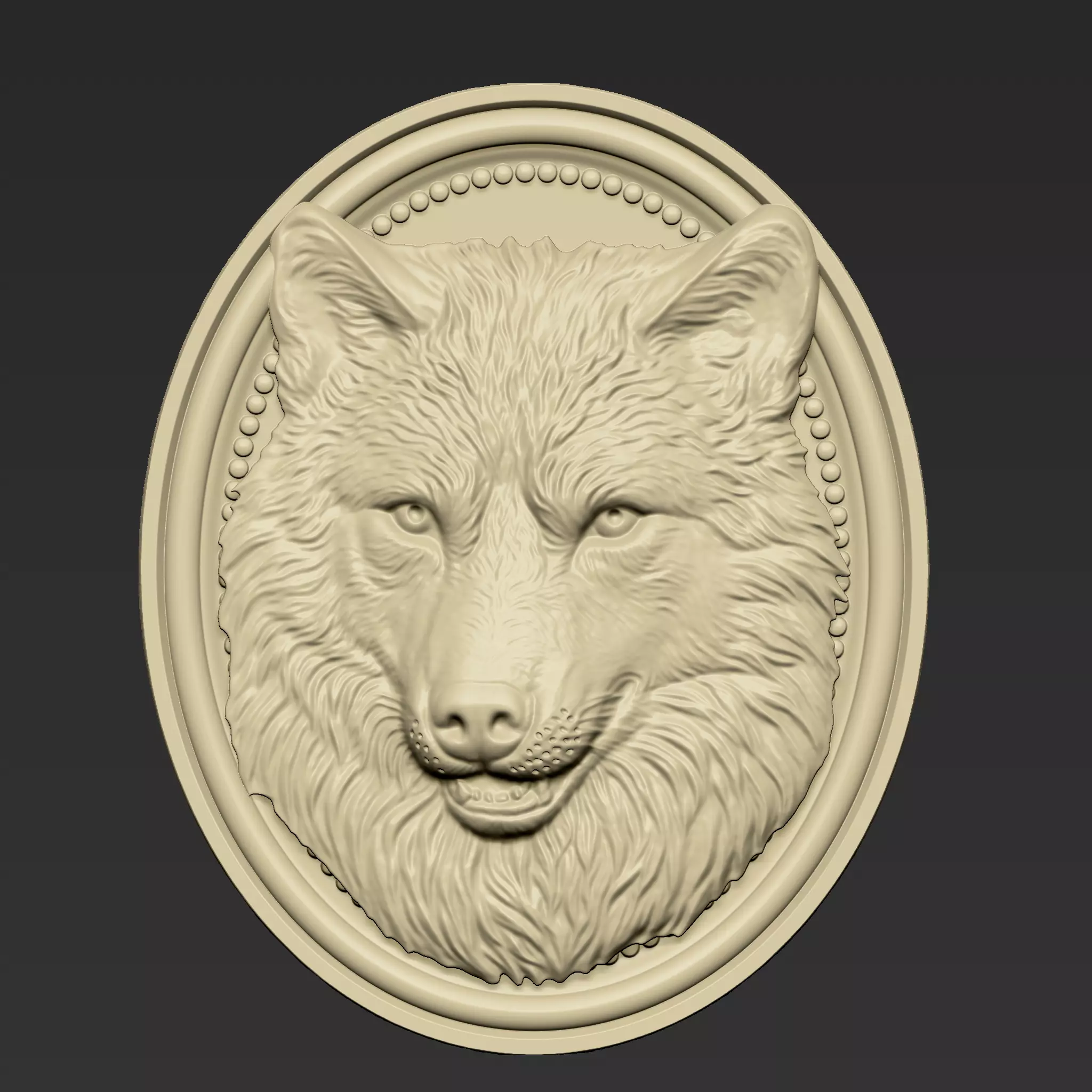 Wolf Head A30 3D print model