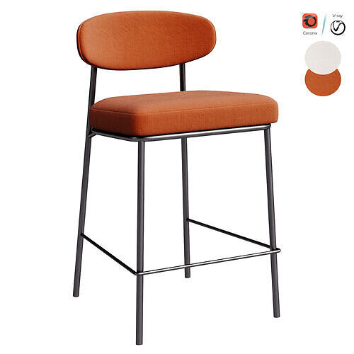 Xarvin bar stool 3D model