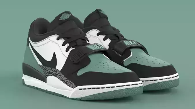 Air Jordan Legacy 312 Low White Mineral Wolf Grey Black