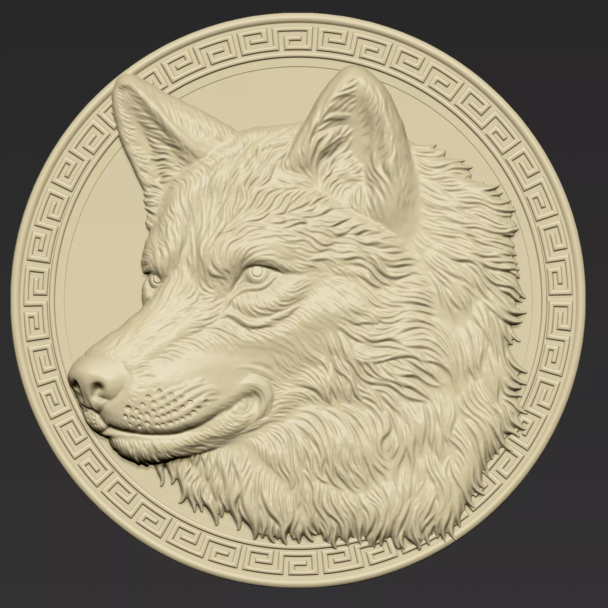 Wolf Head A31 3D print model
