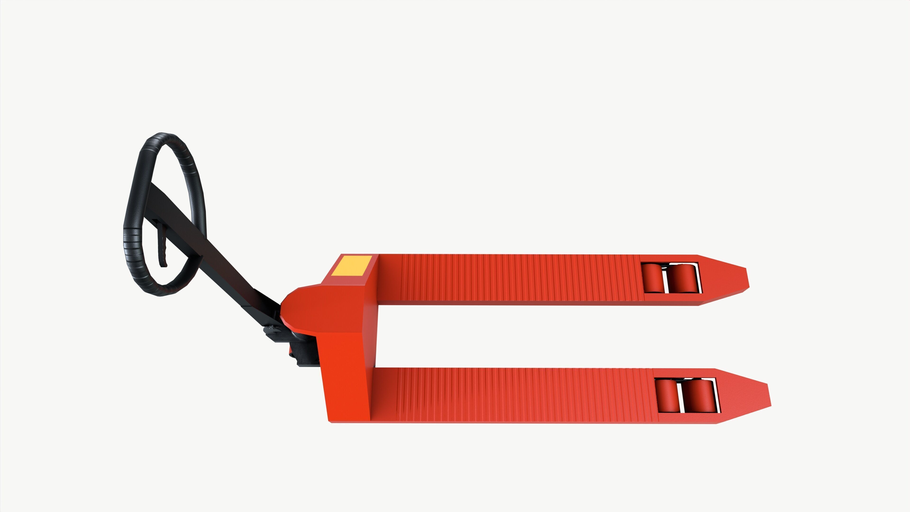 Pallet truck 3D model_3