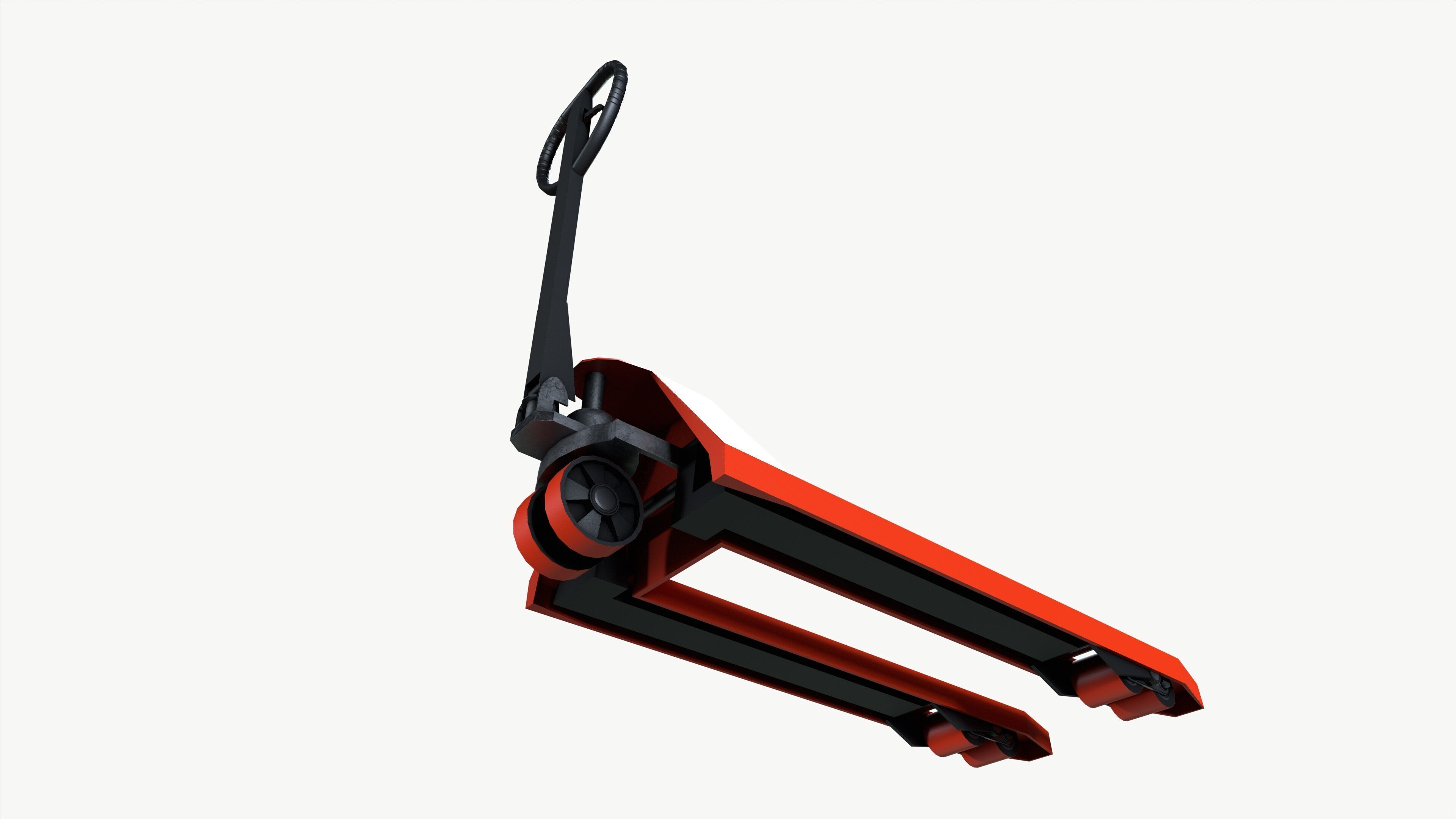 Pallet truck 3D model_4