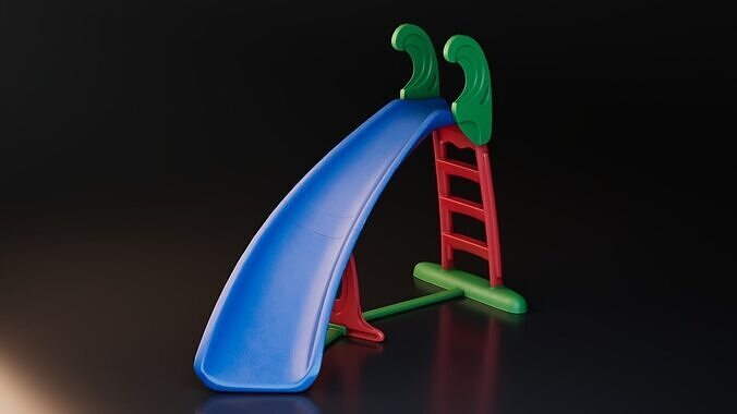 Kids Slide Free low-poly 3D model