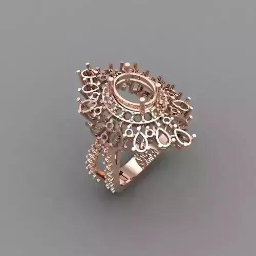 Wedding Engagement Women Ring 3D print model