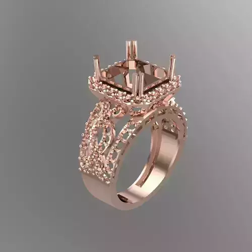 Wedding Engagement Women Ring 3D print model