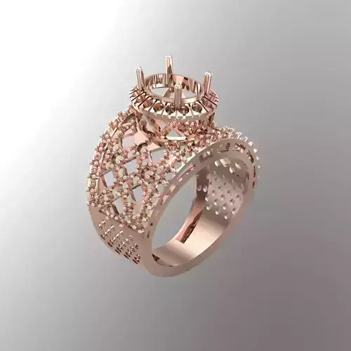 Wedding Engagement Women Ring 3D print model