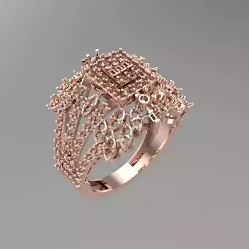 Wedding Engagement Women Ring 3D print model