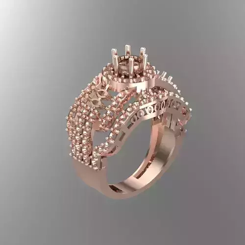Wedding Engagement Women Ring 3D print model
