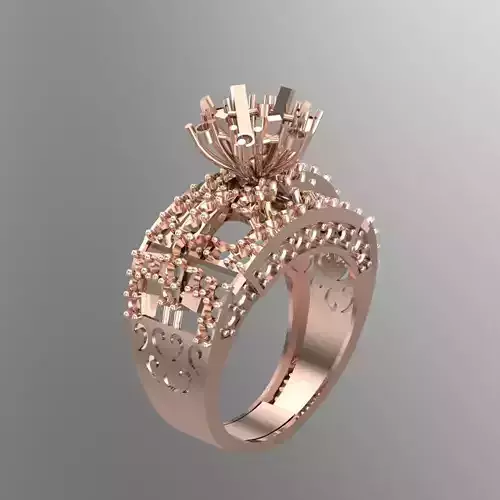 Wedding Engagement Women Ring 3D print model