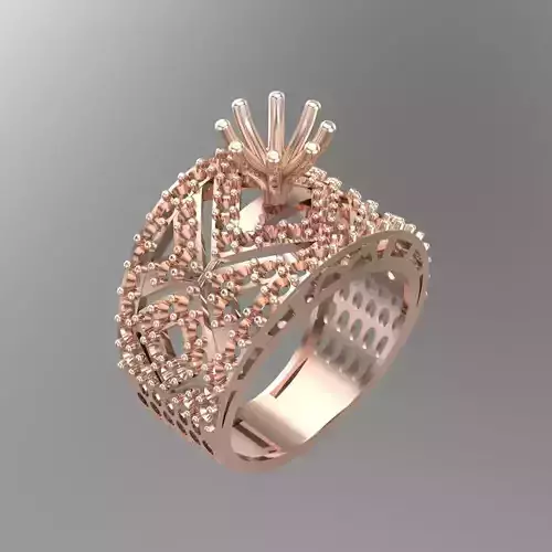 Wedding Engagement Women Ring 3D print model