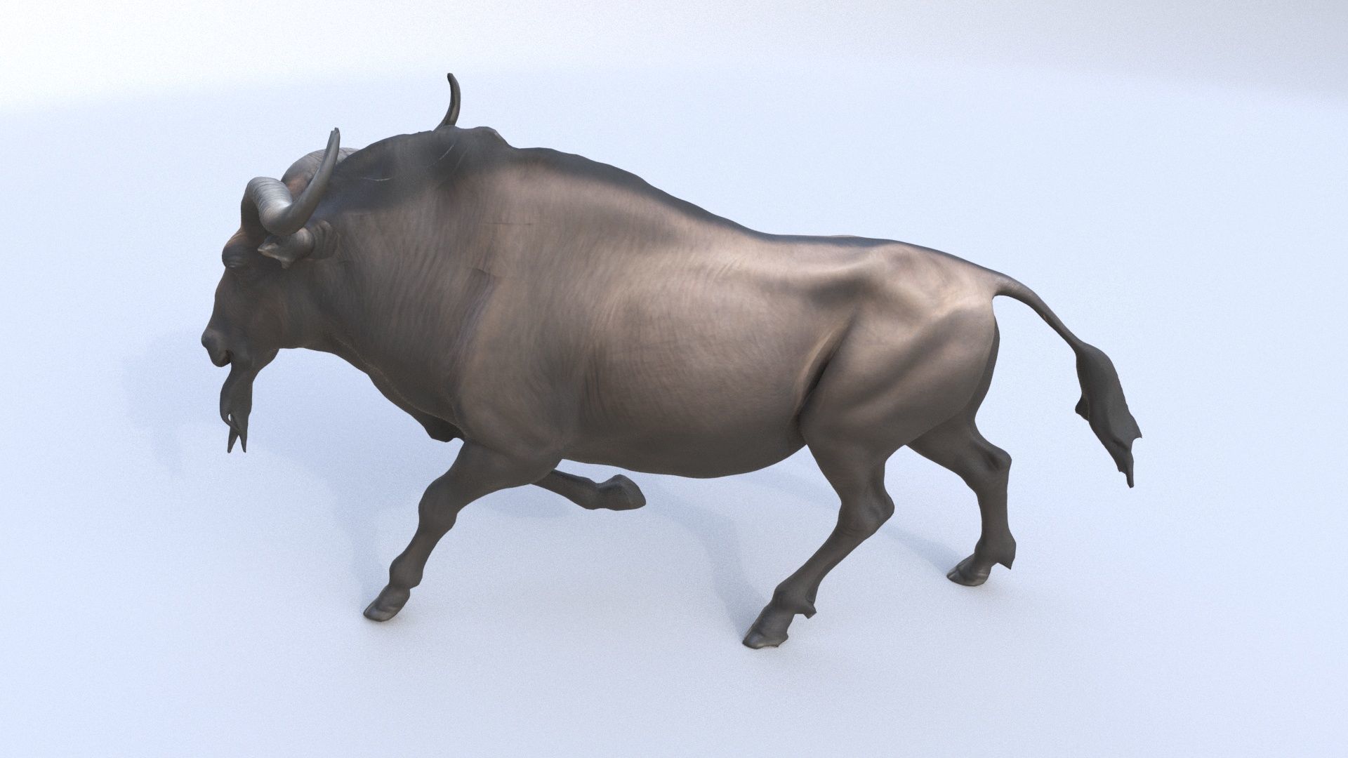 Wildebeest 3D model_2