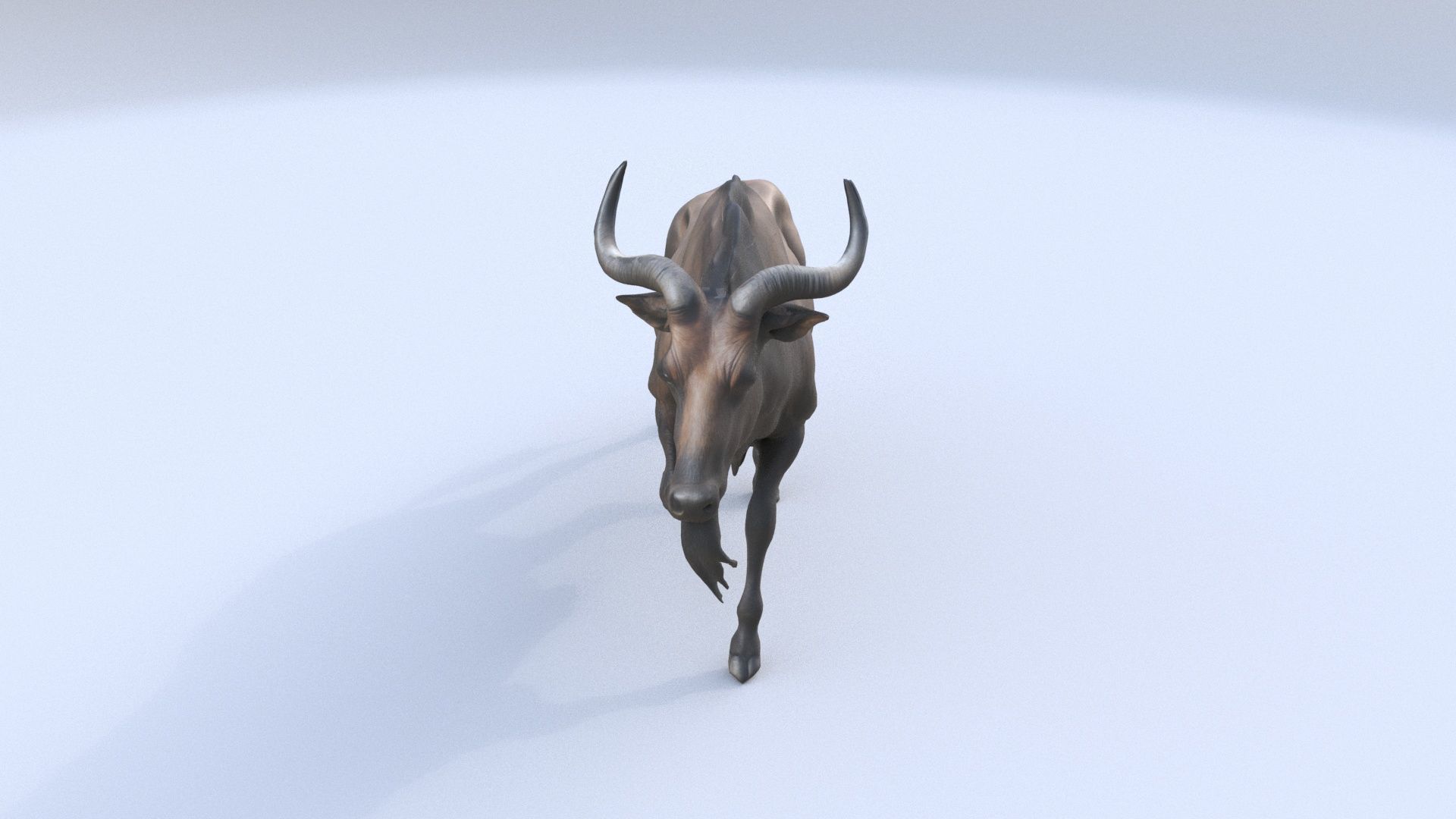 Wildebeest 3D model_1