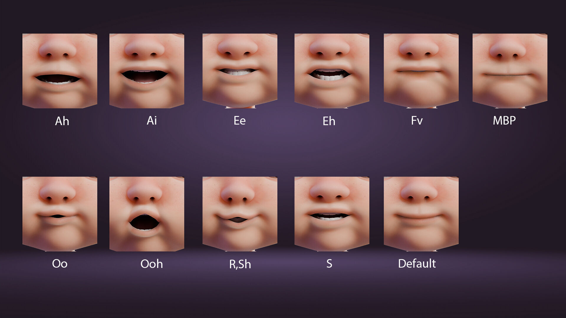 Cartoon Cute Boy Low-poly 3D model_3