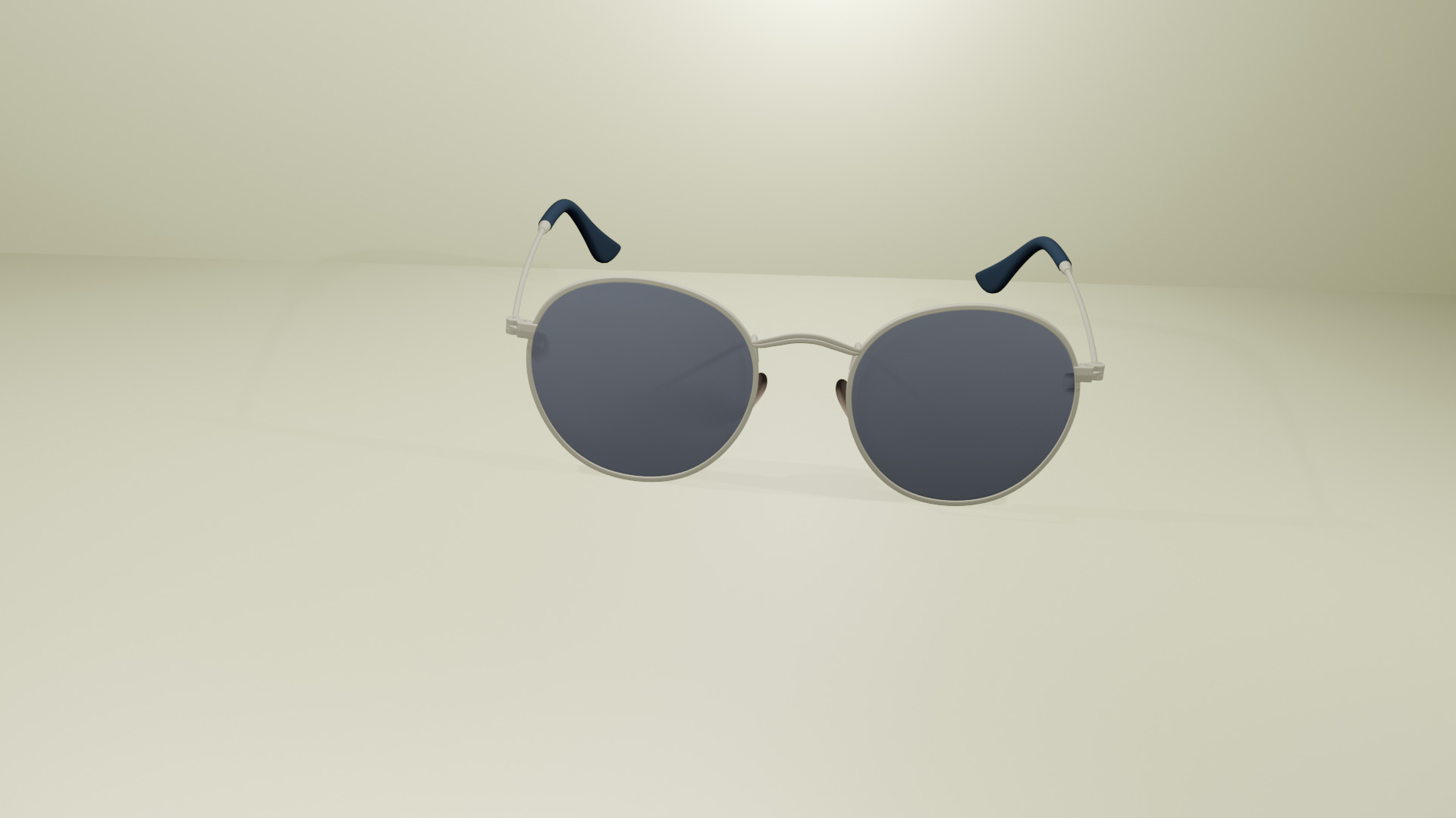 Sunglasses 3D Printable Model Round Frame 3D print model_5