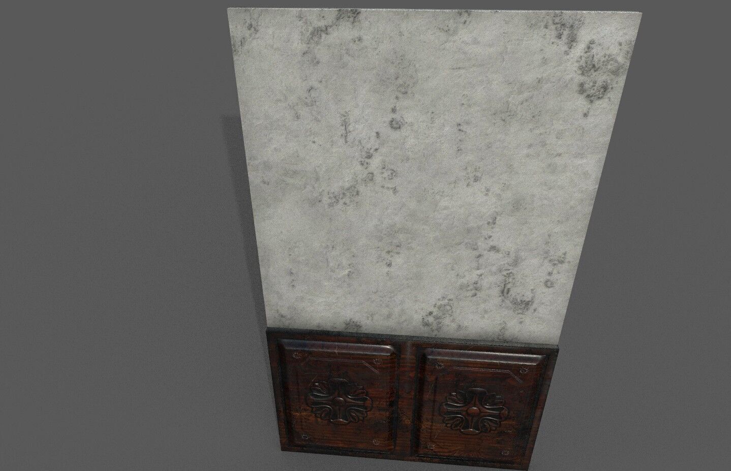 Old Plaster Wall Low-poly 3D model_4