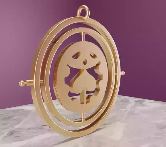 Golden Wind Gyro pendant spiner 3d model jewerly 3D model