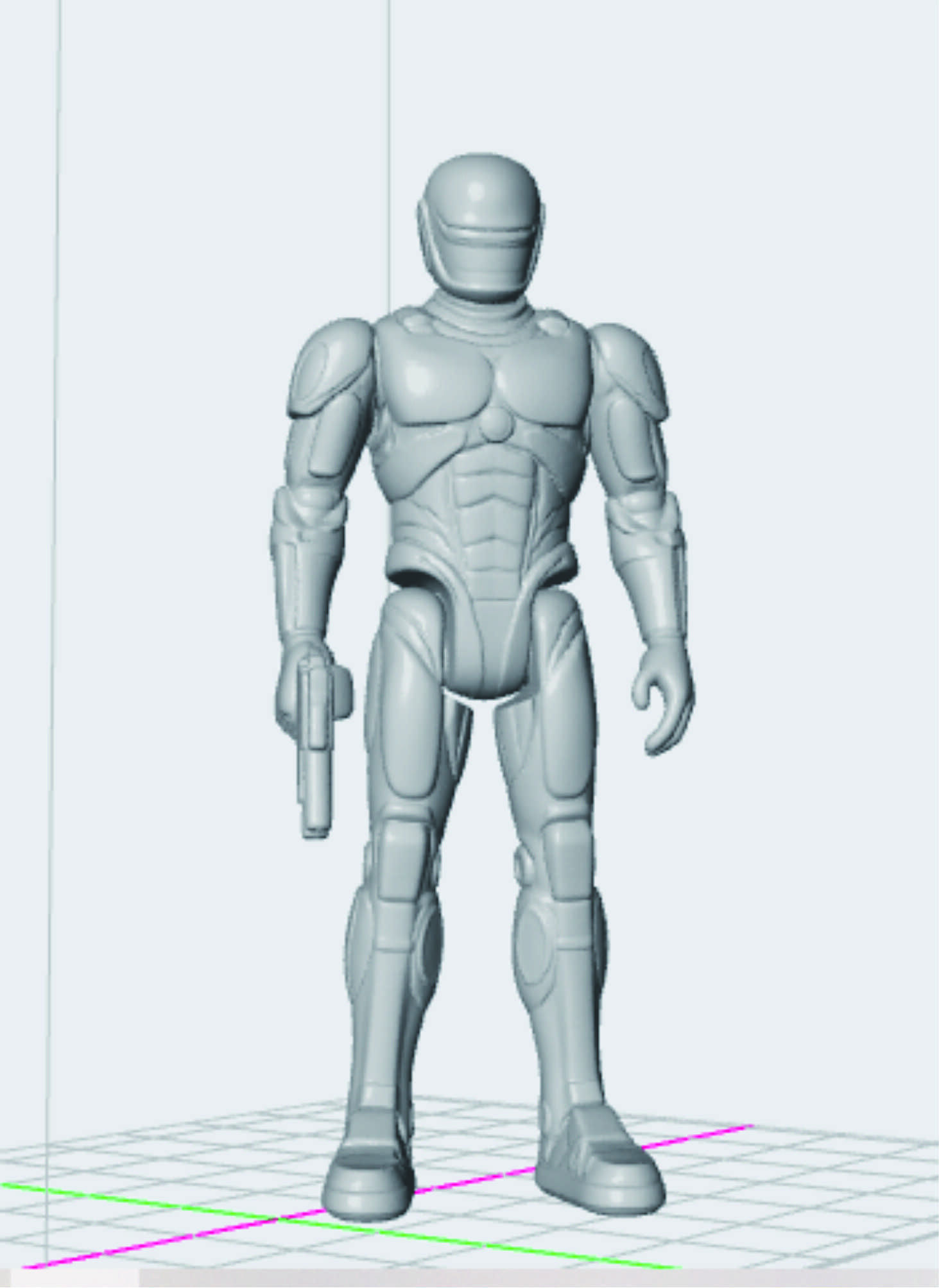 robocop ver 2014 kenner  3D print model_1