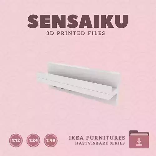 HASTVISKARE Wall Organiser for Mini Dollhouse - IKEA - 3D Print 3D print model