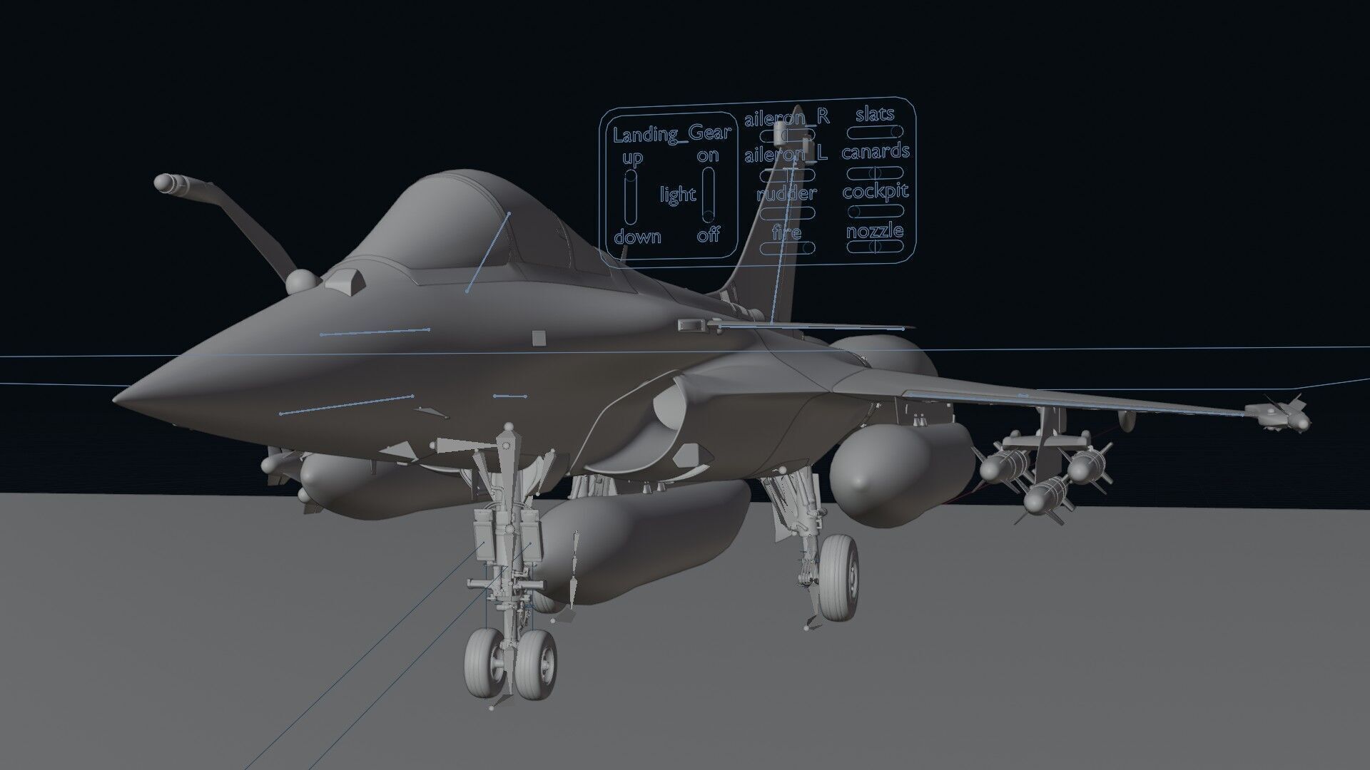 Dassault Rafale B 3D model_19